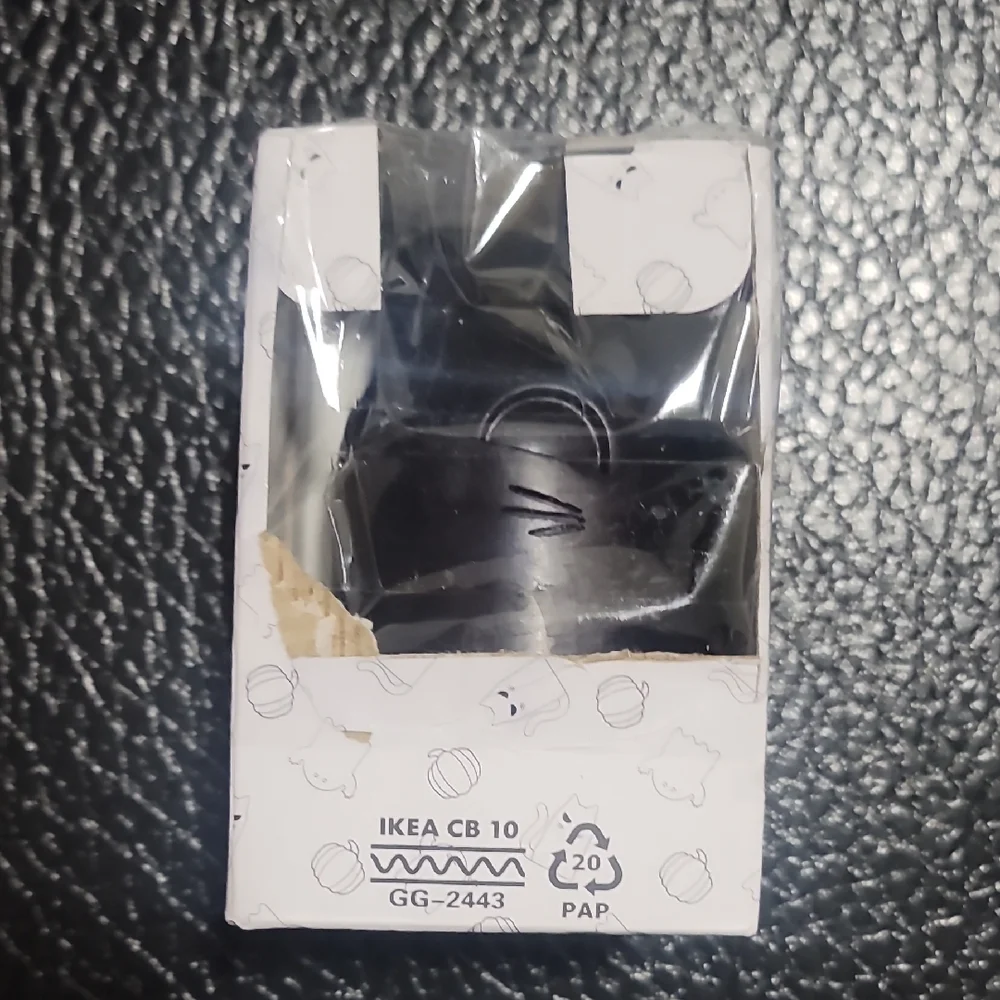 IKEA KUSTFYR Cat Black Candle